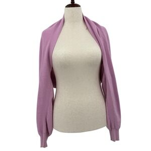 Anthropologie Daily‎ Practice Lilac Lavender Knit Cardigan Bolero Shrug Sweater